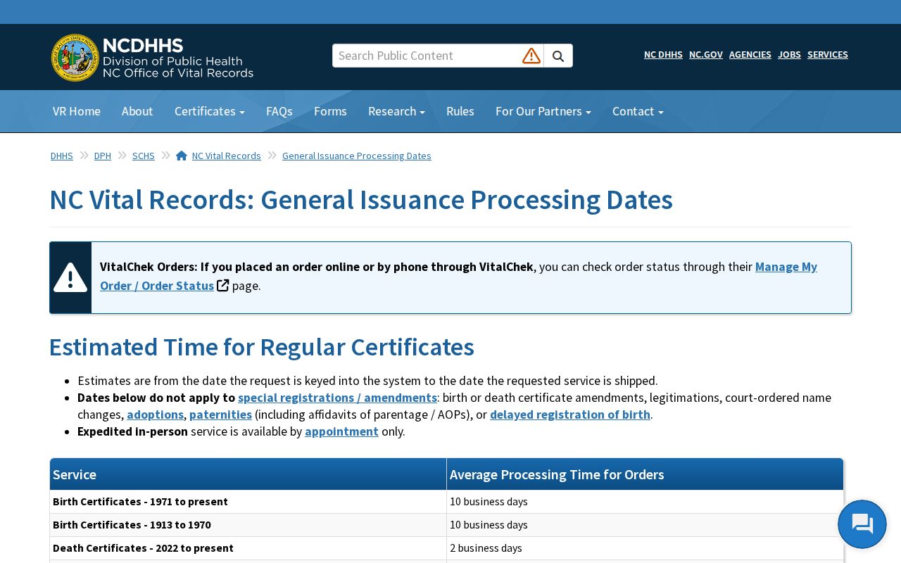 Jacksonville resident lookup vital record processing dates