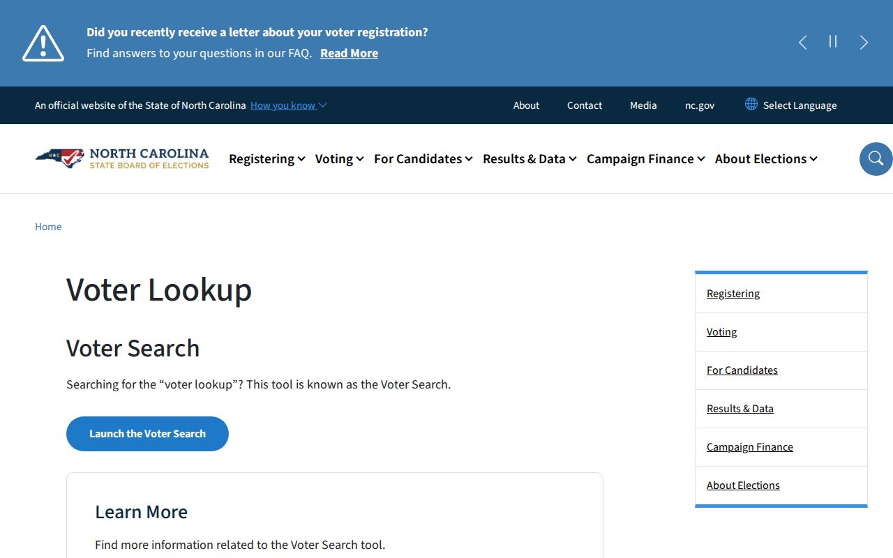 Jacksonville resident lookup North Carolina voter lookup information